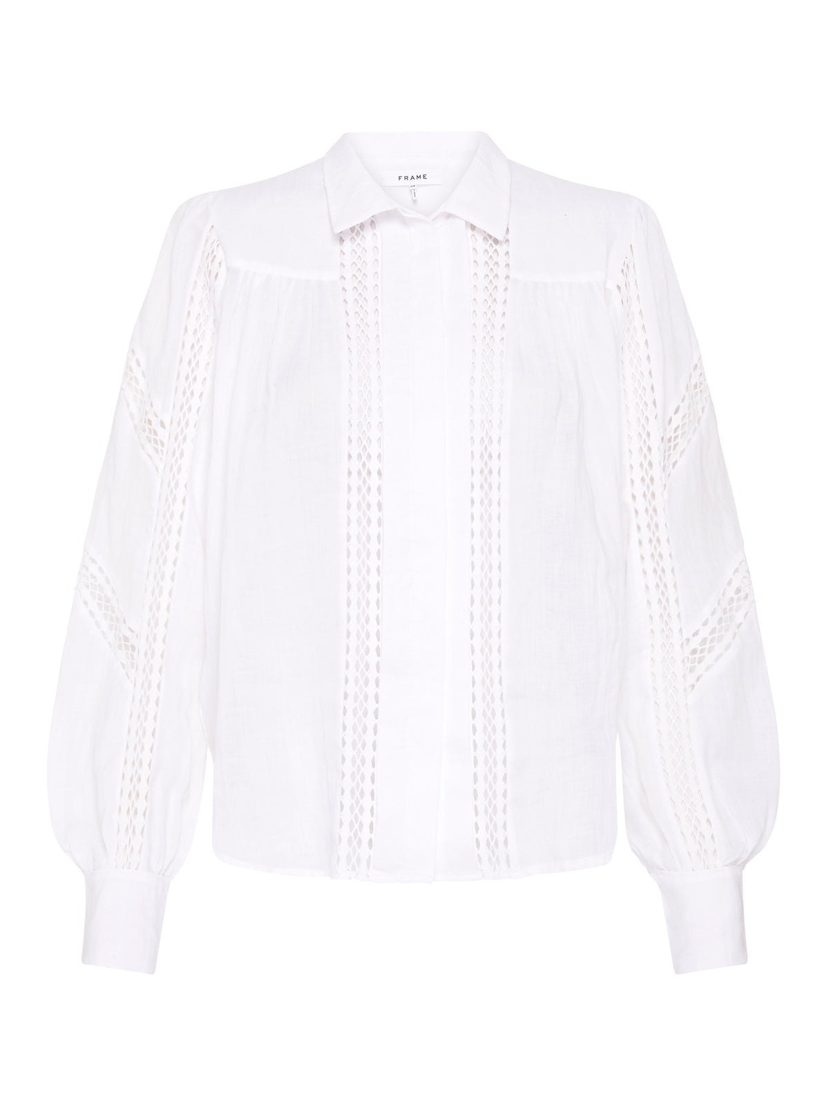Panel Lace Button Up