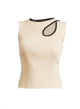 Load image into Gallery viewer, Asymmetric Ribbed Knit Vest